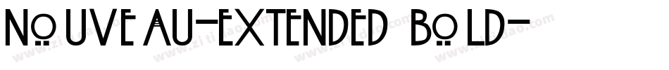 Nouveau-Extended Bold字体转换